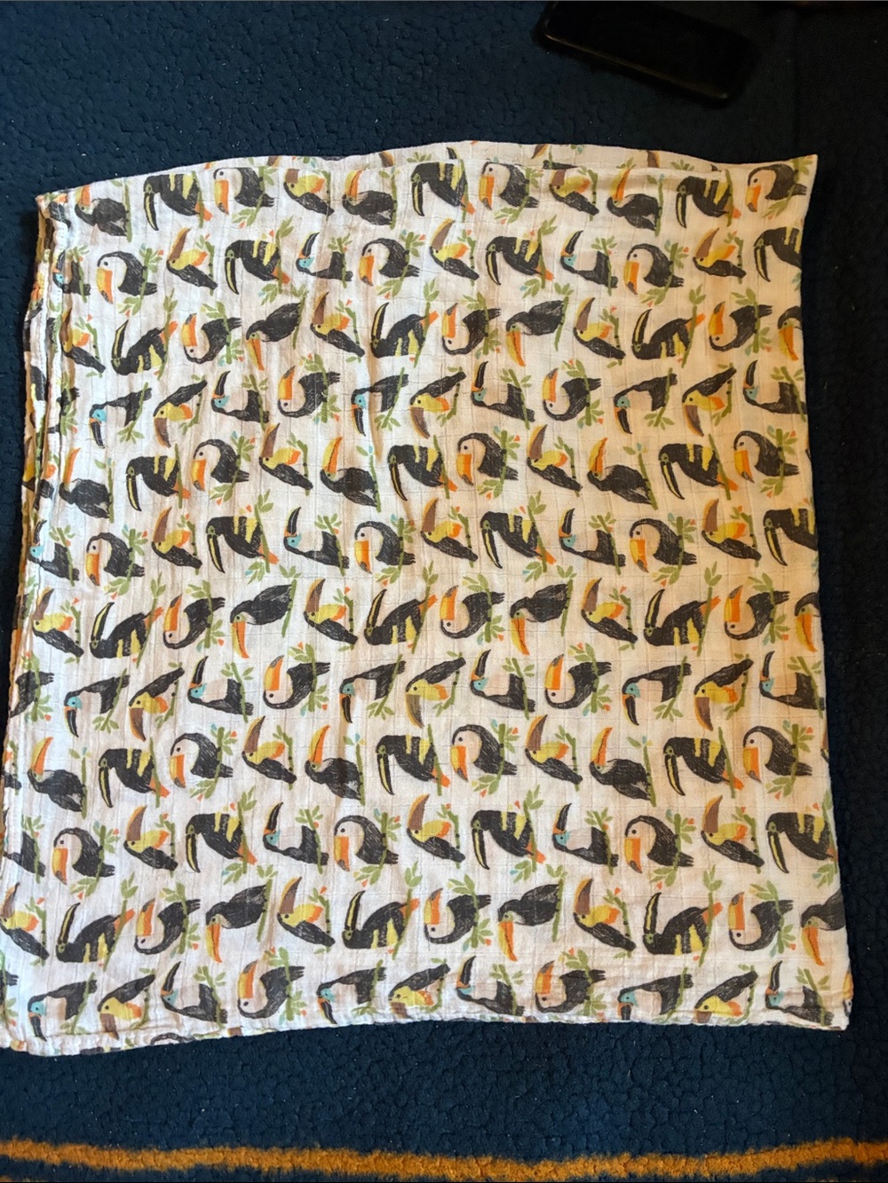 Angel Dear Multicolor Muslin Swaddle with White Base